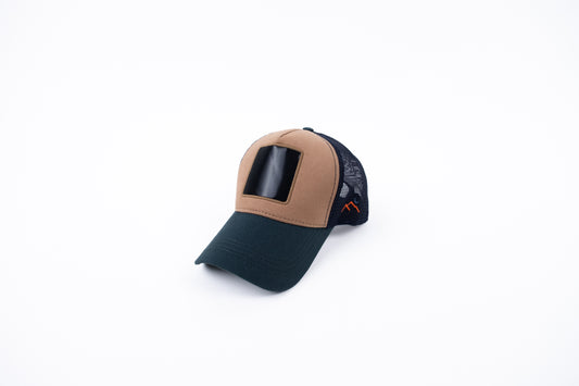 Yeşil-Kahverengi Trucker Şapka